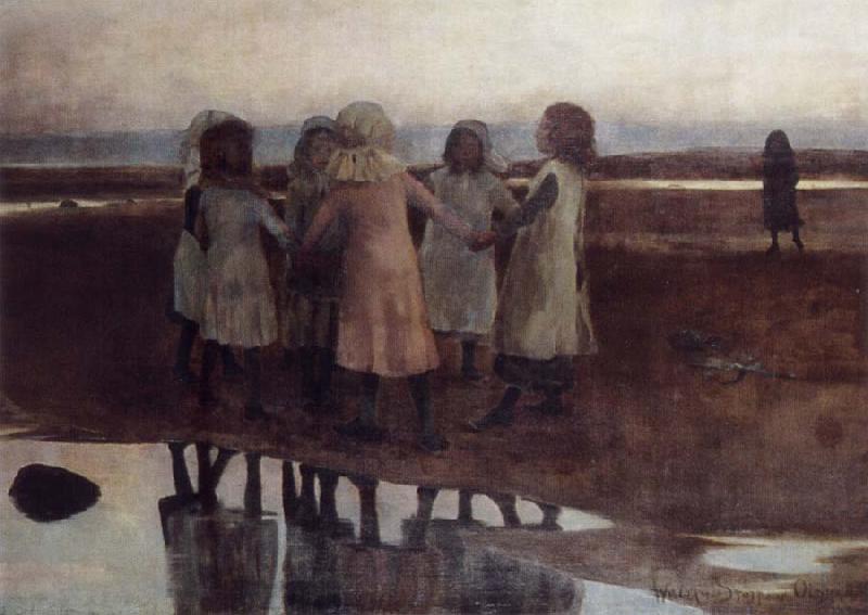 William Stott of Oldham The Kissing Ring Germany oil painting art